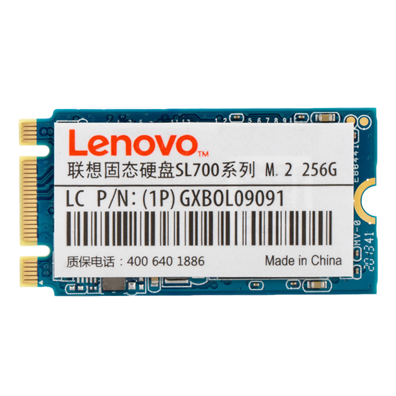 Lenovo 256GB SSD, M.2 (SATA), SL700 Solid State Drive Series, 2242 Form Factor