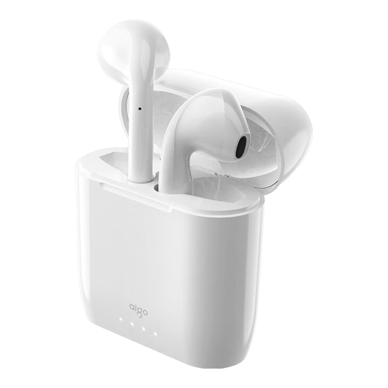 Aigo Bluetooth Earphones, True Wireless Semi-In Style, Music And Sports Wireless Headphones, TWS Calling Long Battery Life Earphones, TW31 White