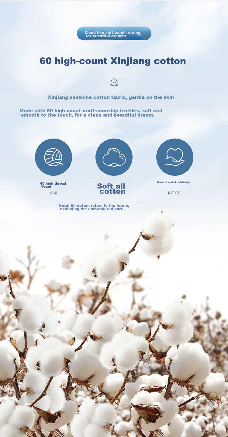 FUANNA Partition Pillow, Pure Cotton Cervical Pillow, Adult Sleeping Hotel Pillow Core, Upgraded Soybean Breathable Double Pillow, 66*43cm 4