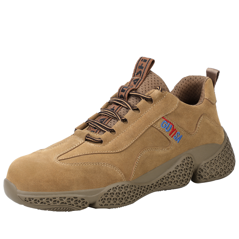 Weierdun Safety Shoes for Men, Steel Toe Cap, Puncture-Resistant, Wear-Resistant, Welding Work Boots, Construction Site Safety Shoes 2078 Size 44