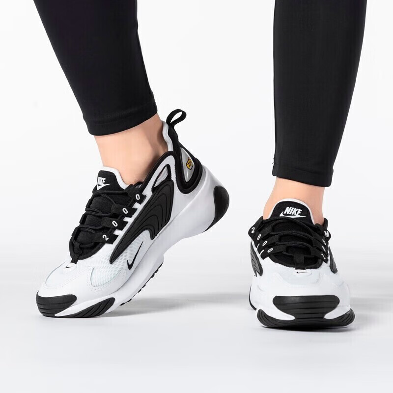 NIKE Women's Casual Shoes, Air Cushion ZOOM 2K Sneakers, AO0354-100 White, Size 36