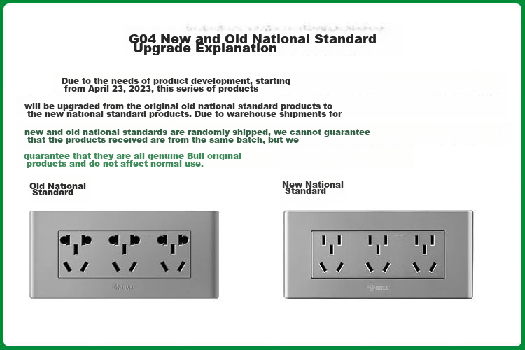 BULL Switch Socket, Multifunctional 118-Type Socket Switch with 15 Or 9 Holes Socket Panel G04Z356A, Gray 1