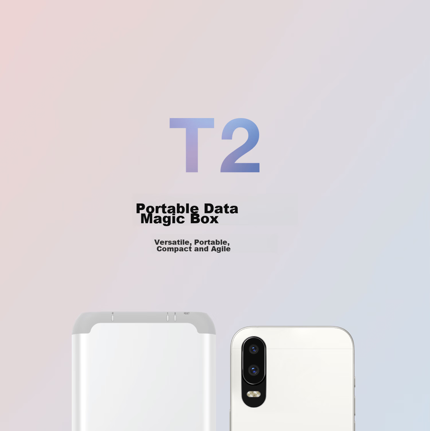 Jikongjian Private Cloud T2S, 8-Core Dual-Bay Portable All-Solid State AI NAS Network Storage, Built-In UPS, Outdoor Travel Vlog Digital Sports Intelligent Cloud Server 3