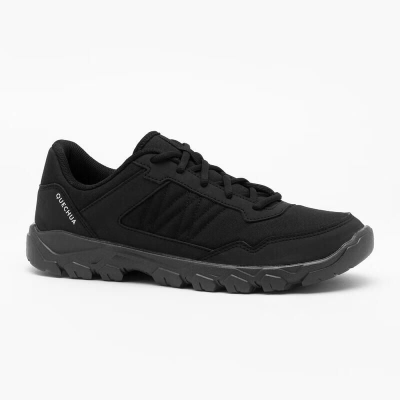DECATHLON Men's NH50 Low-Top Outdoor Hiking Shoes, Lightweight, Non-Slip, Wear-Resistant, Black, Size 39-5038565 2