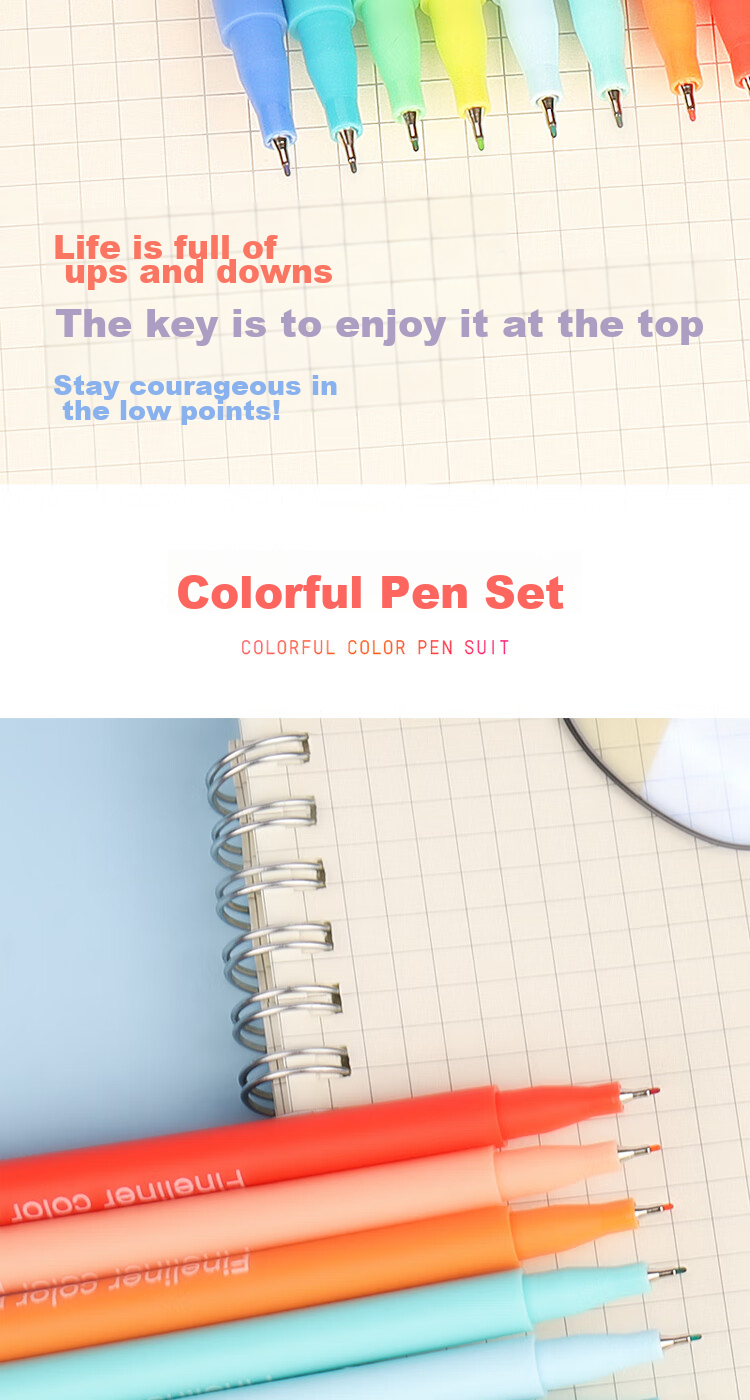 MINGMA 10-Pack Colorful Gel Pens, 10 Colors Quick-Drying Journaling Pens Stationery Set 0.4mm Student Note-Taking Pens Cute Multi-Color Markers Vintage Color Scheme 11