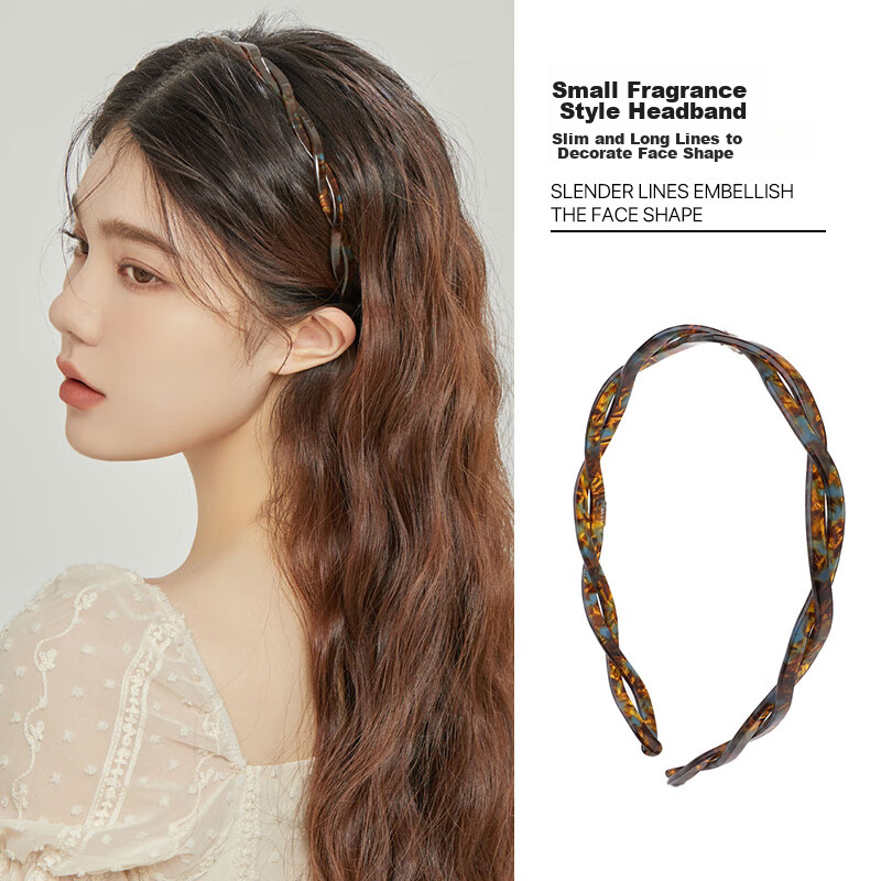 CHIMERA Acetate Hairband with Texture, High-End Hair Clip for Women's Bangs And Ponytail, Hair Accessory, Birthday Gift for Girls