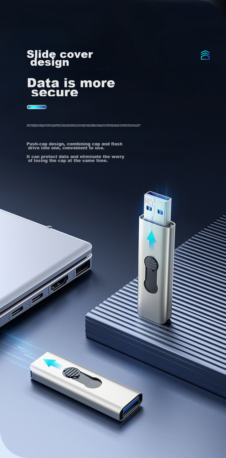 HP 32GB USB3.2 Flash Drive X796W, High-Speed Read And Write, Multifunctional for Study And Office, Computer And Car Metal USB Drive 10