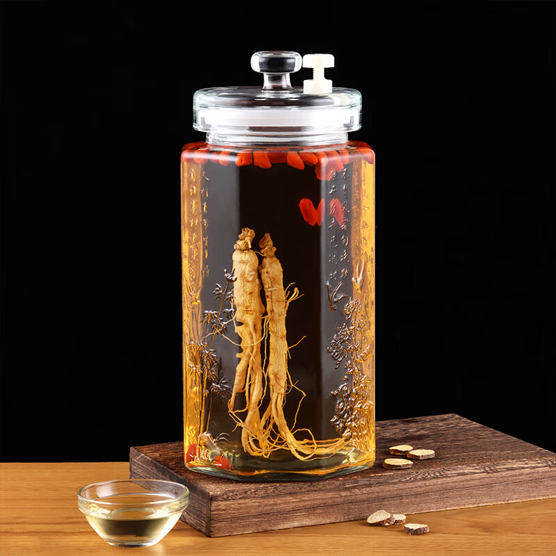 Baijie Glass Infusion Container, Sealed Jar for Home Brewing, Pickling Jar, Liquor Bottle, Specialized Bottle for Infusing Liquor