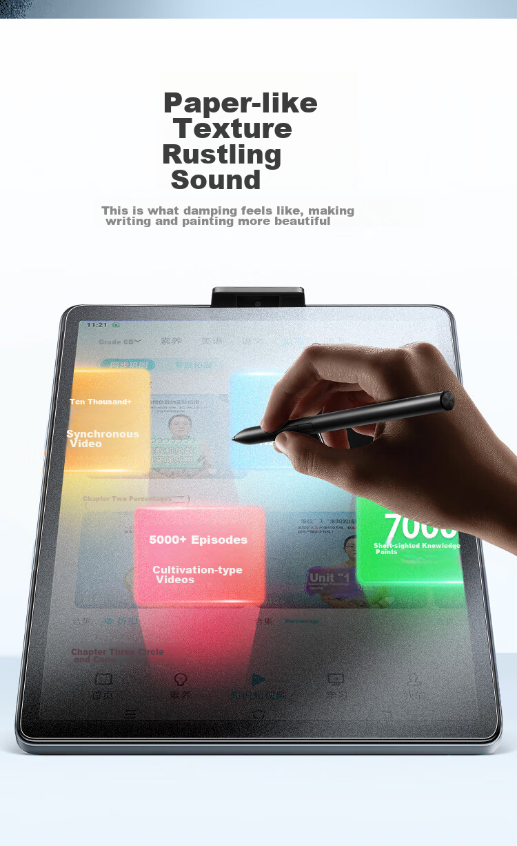 Freeson Screen Protector for Bubugao S9/S8, 14.2-Inch Student Tablet AI Learning Device, Anti-Blue Light Protective Film, Wear-Resistant, Scratch-Resistant, Smooth Drawing And Writing, Continuous Touch Paper Film 3