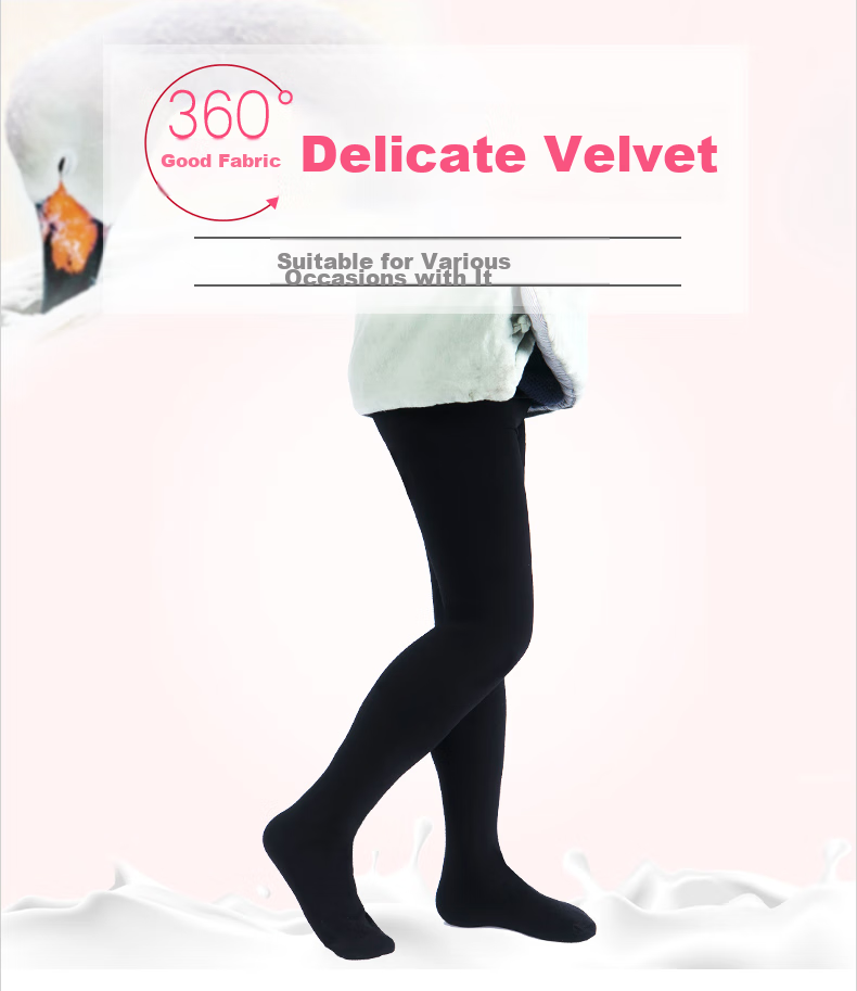 Disney Children's Tights, Girls' Leggings, Dance Socks, 2-Pack, Velvet, SM31115, Black, Size M 2