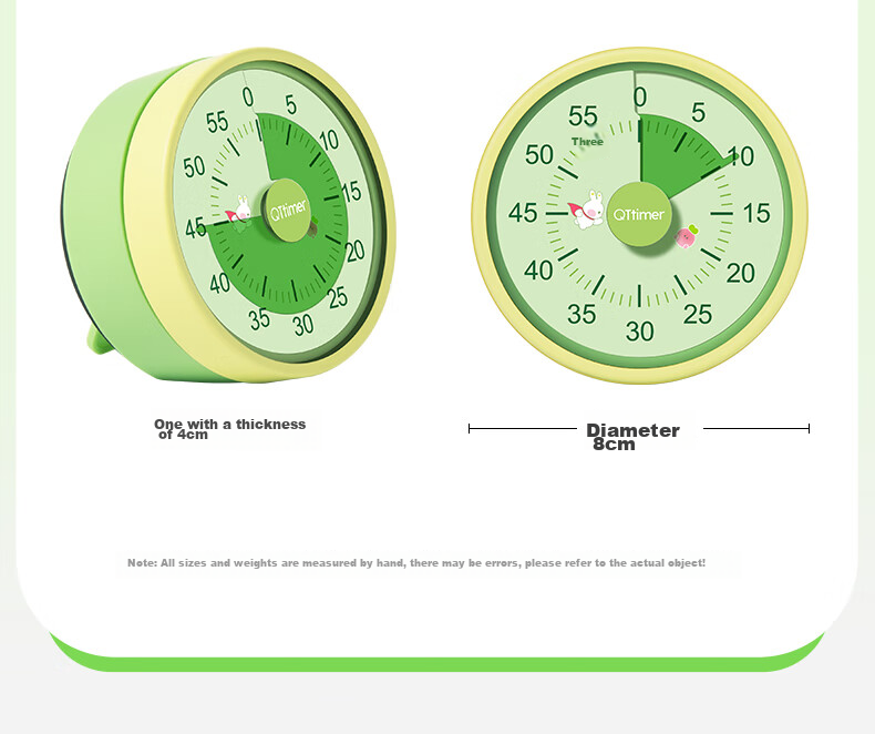 QT-TIMER [Lowest Price Online] Mechanical Timer, 2026 New Model, Student And Children's Time Management Device, Kitchen Timing Tool for Cooking And Baking, Countdown Timer, Self-Discipline Timer, Time Control Gadget 34