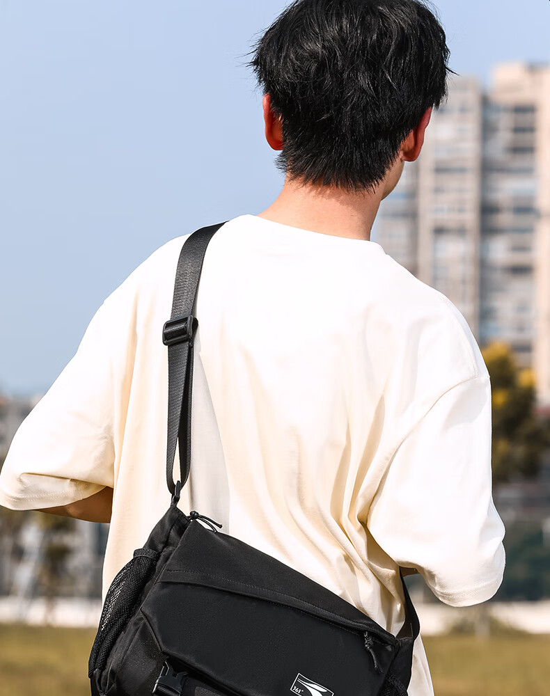 361° Crossbody Bag for Men And Women, Casual Sports Backpack, Large Capacity Chest Bag, Commuter Shoulder Bag for Men, Black 16