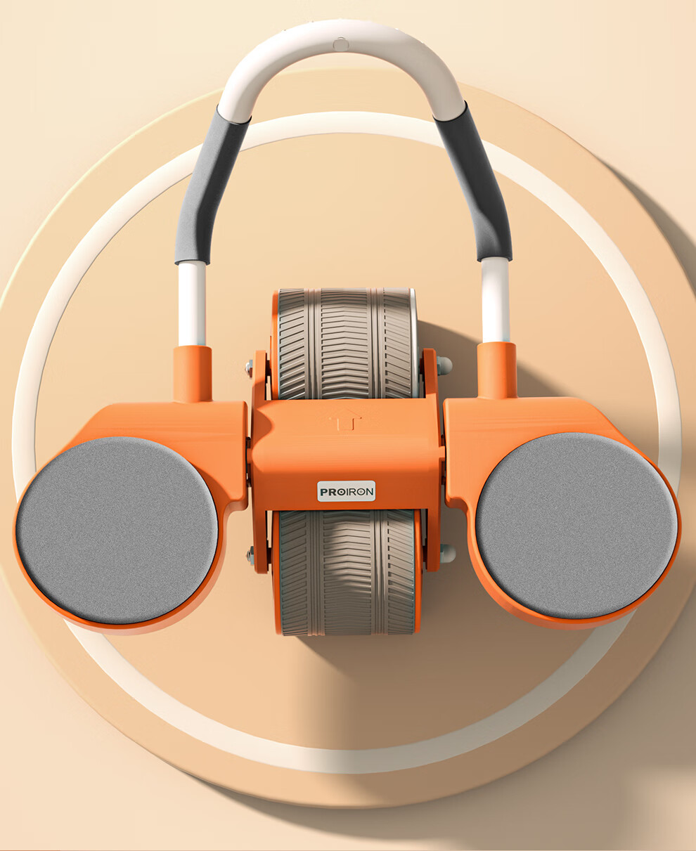 PROIRON Automatic Rebound Ab Wheel with Elbow Support, Dual Wheel Ab Roller, Plank Support Abdominal Muscle Wheel, Vibrant Orange 10