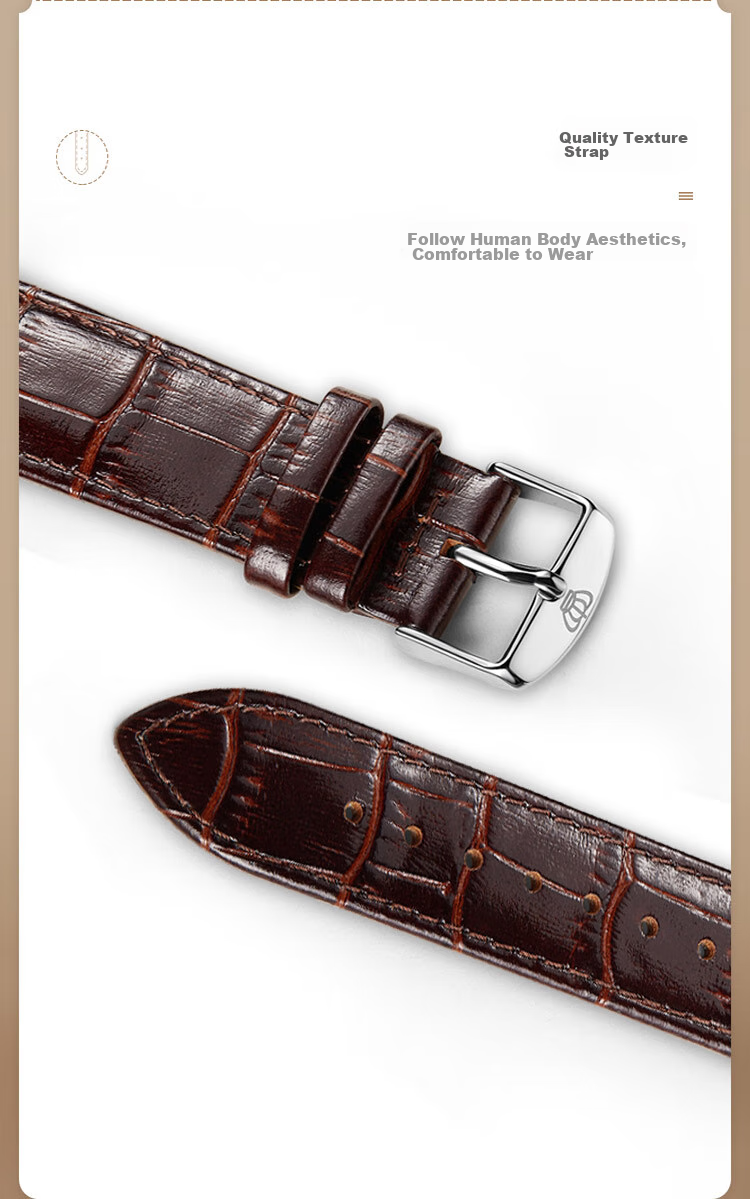 TIAN WANG Men's Watch, Student Watch Canghai Series Leather Strap Quartz White GS3886S.D.LC1.W 10