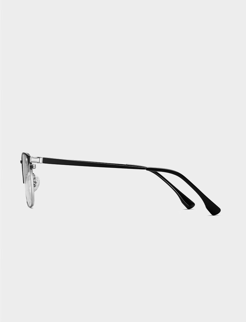 CAPONI Japanese Imported Photochromic Reading Glasses for Men, Smart Zoom Ultra-Light Semi-Rimless High-Definition Anti-Blue Light Pure Titanium Bifocal 20