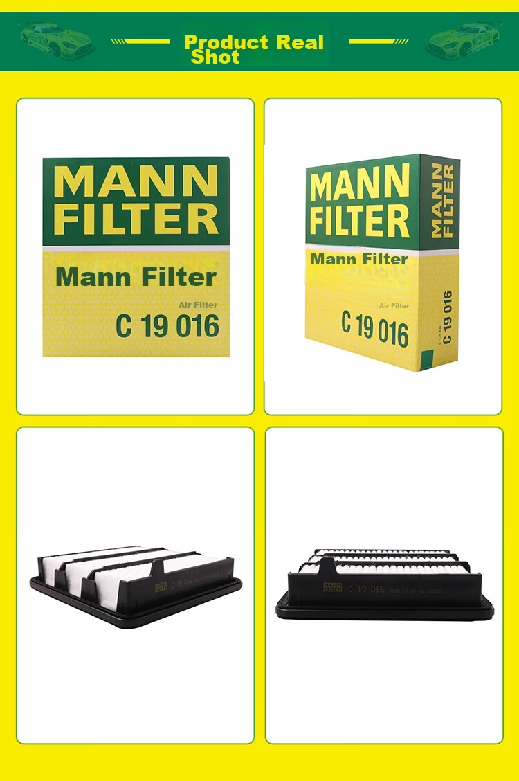 MANNFILTER Air Filter Element C25081 Compatible with Honda Odyssey 2.4L/Elysion 2.4L 9