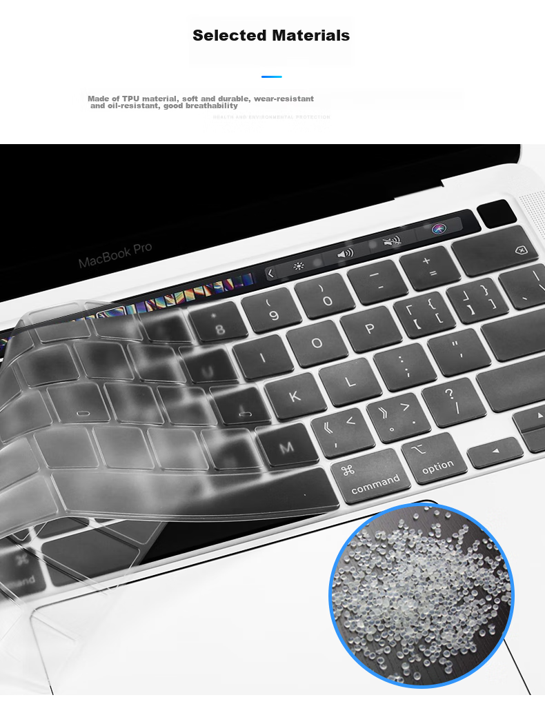 LENTION 2025 Apple MacBook Air 15-Inch Laptop Dust Keyboard Cover, M4 Chip A3241 Notebook Functional Keyboard Cover, Compatible with 2024 M3 Quick Keyboard Cover A3114 10