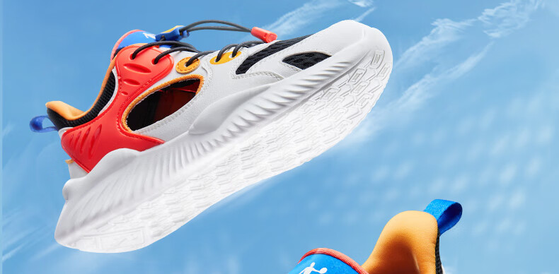 QIAODAN Boys' Cage Shoes, Children's Summer Breathable Sports Running Shoes, Big Kids' Cool Shock-Absorbing Sneakers, Size 40 25