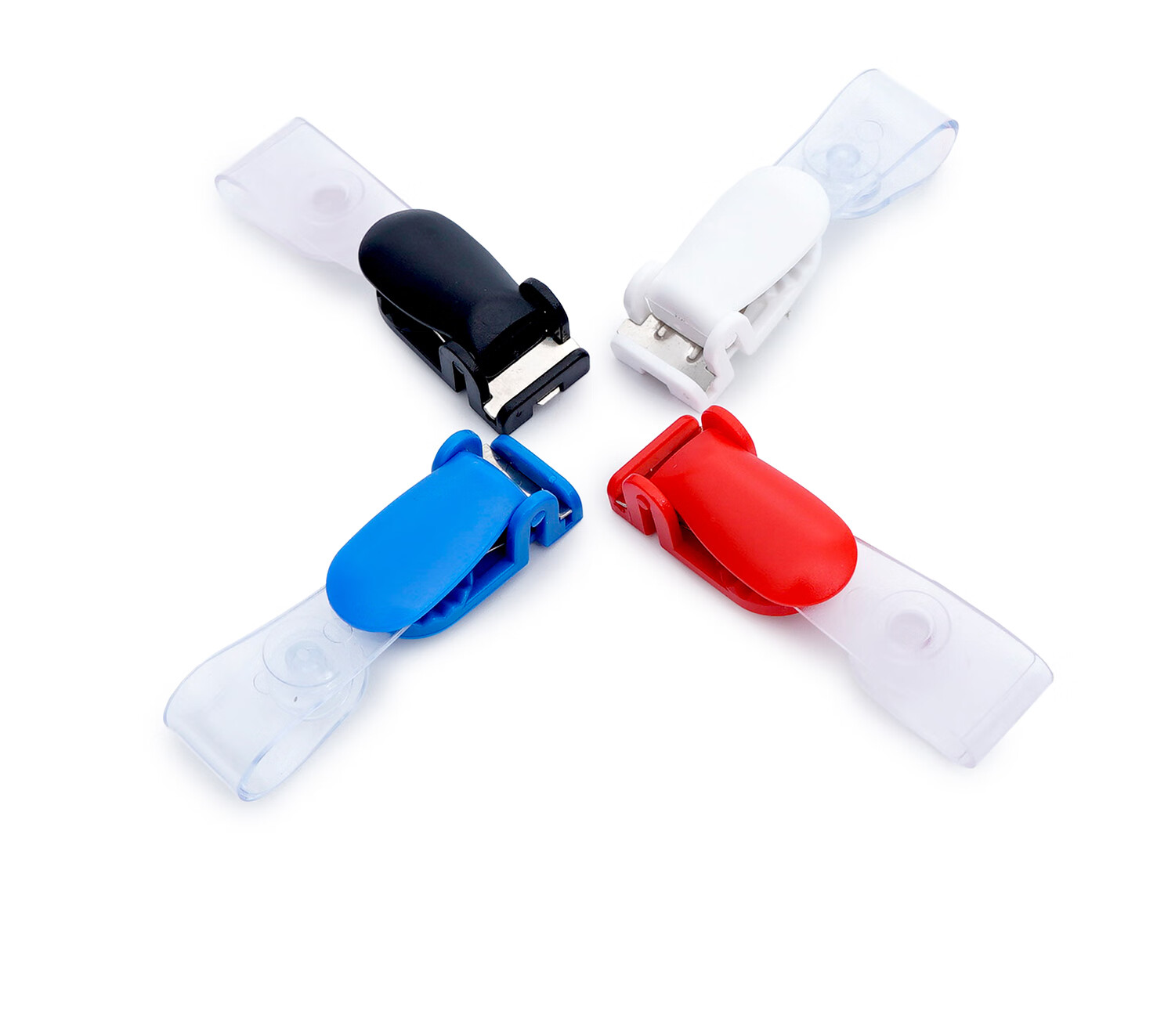 Weiji Flip-Open Plastic ID Holder, Blue, Securely Fastened, Suitable for Various IDs, Cards, Exhibition Passes, Work Permits, Employee Badges, Chest Cards, 10/Pack, 7002-BL/10 8