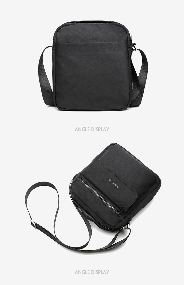 CROCODILE Men's Shoulder Bag, Trendy Casual Vertical Crossbody Canvas Bag, Versatile Gift for Boyfriend, B2352 9