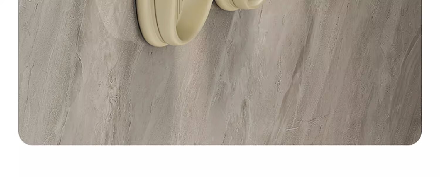 Shangmeide Suction Cup Bathroom Slipper Rack, No Drilling Required, Wall-Mounted Storage Shelf for Bathroom, Drying Rack 3
