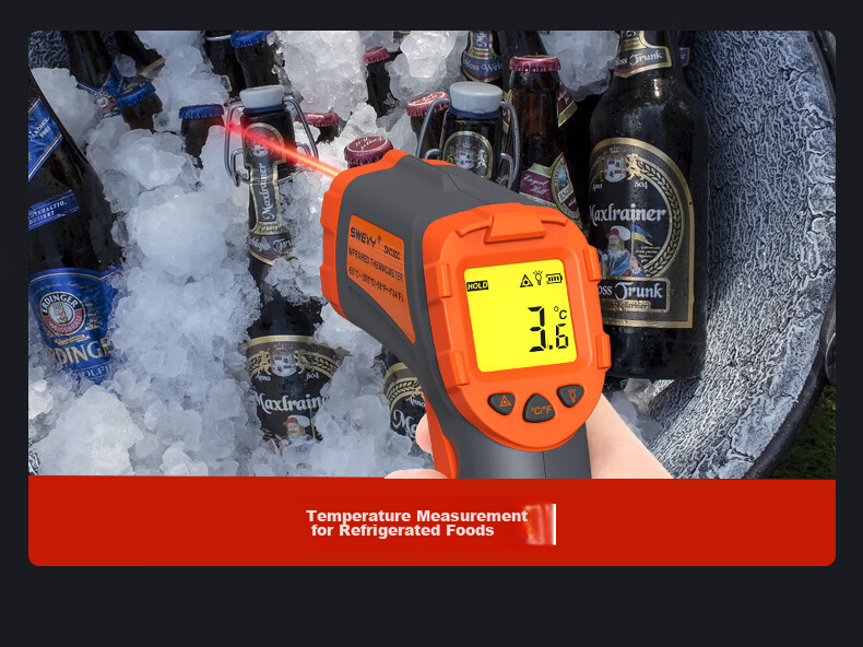 Suwei Infrared Thermometer, Temperature Gun, Oil Temperature Gun, Kitchen-Specific Thermometer SW390S 6
