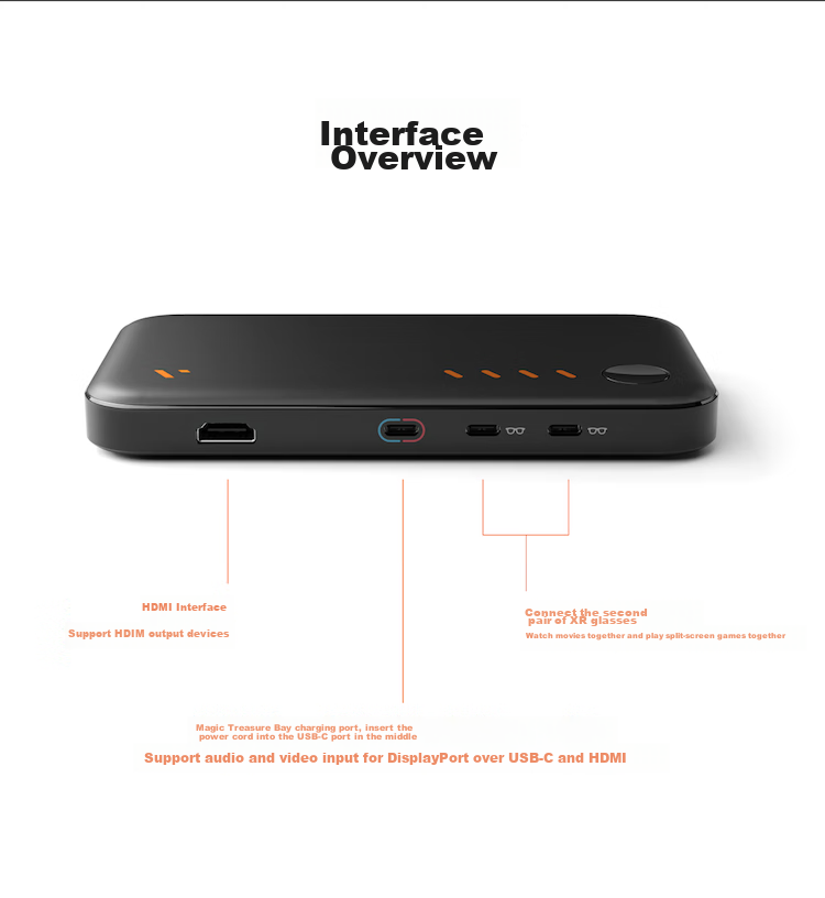 VITURE Pro Magic Dock Switch2 Early Adapter Supports Dual-Screen Gaming And Movie Viewing Compatible with Major AR Glasses Longest Battery Life of 20 Hours Supports 3D Video Playback 11