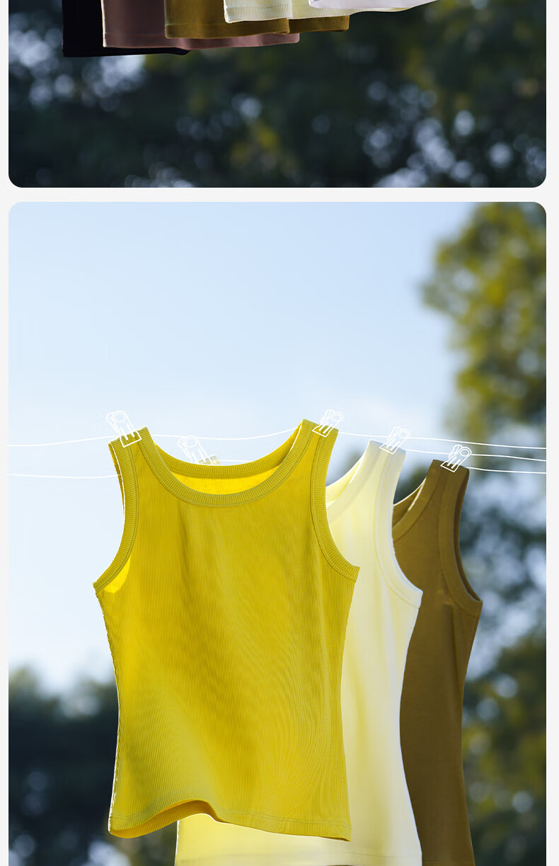 Jianyun Modal Cotton Tank Top for Women, Thin Sleeveless Undershirt, Slim Fit White Camisole, Can Be Worn As Outerwear Or Base Layer, Summer Wear 16