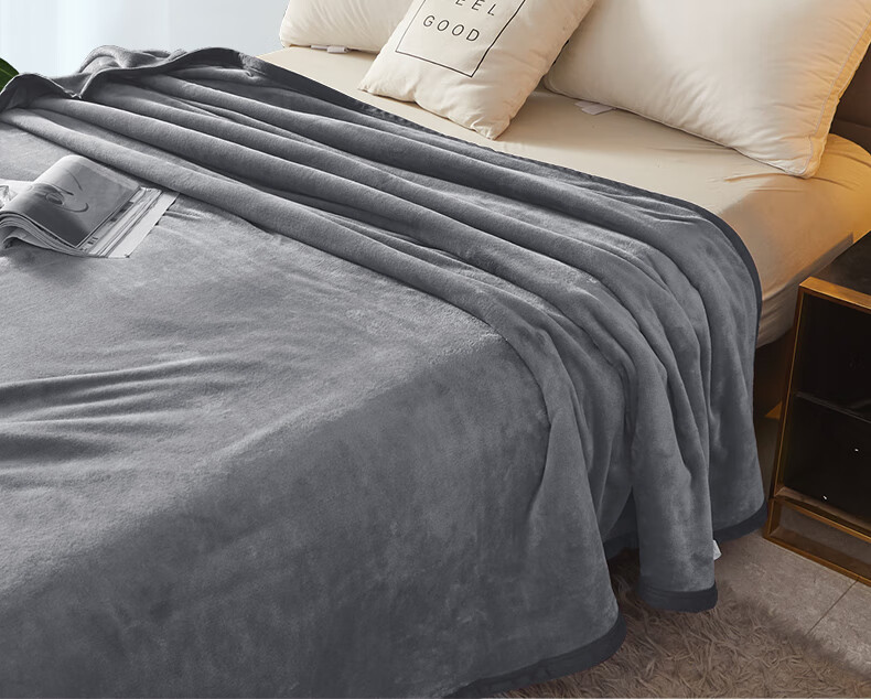 Hengyuanxiang Ultra-Soft Flannel Blanket, Thickened Winter Nap Air Conditioning Blanket, Single-Person Shawl Blanket, 180*200cm 4