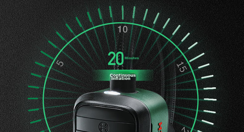 BOSCH Car Air Pump Inflator for Sedans And Cars, High-Power Single-Cylinder Portable Cycling Pump 11