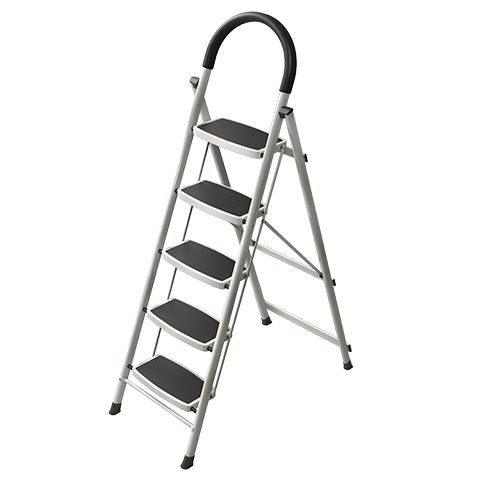 AOPENG Folding Ladder for Home Use, 5-Step A-Frame Ladder, Multi-Functional Climbing Ladder with Thickened Handrails, Moving Ladder for Housewarming