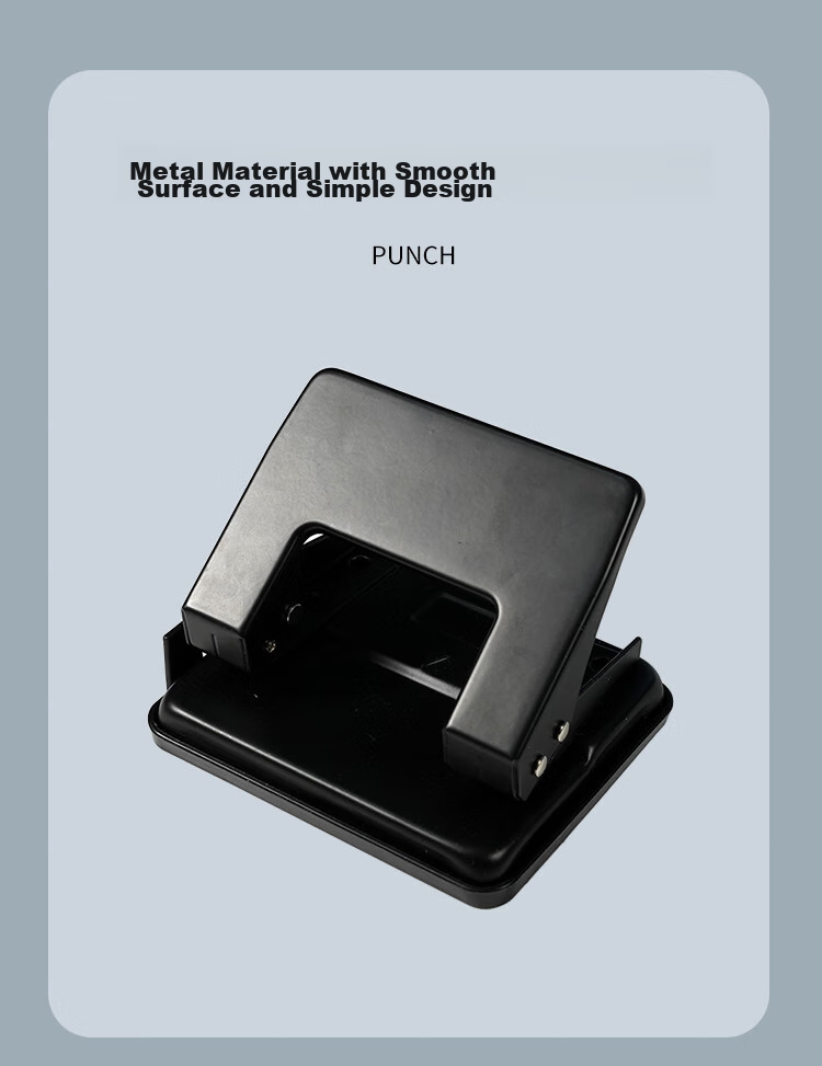TANGO 20-Page Two-Hole Puncher, Medium-Sized Black Φ6mm Binder, Office Stationery Supplies, 3C Digital Products, All-Net Low Price 3