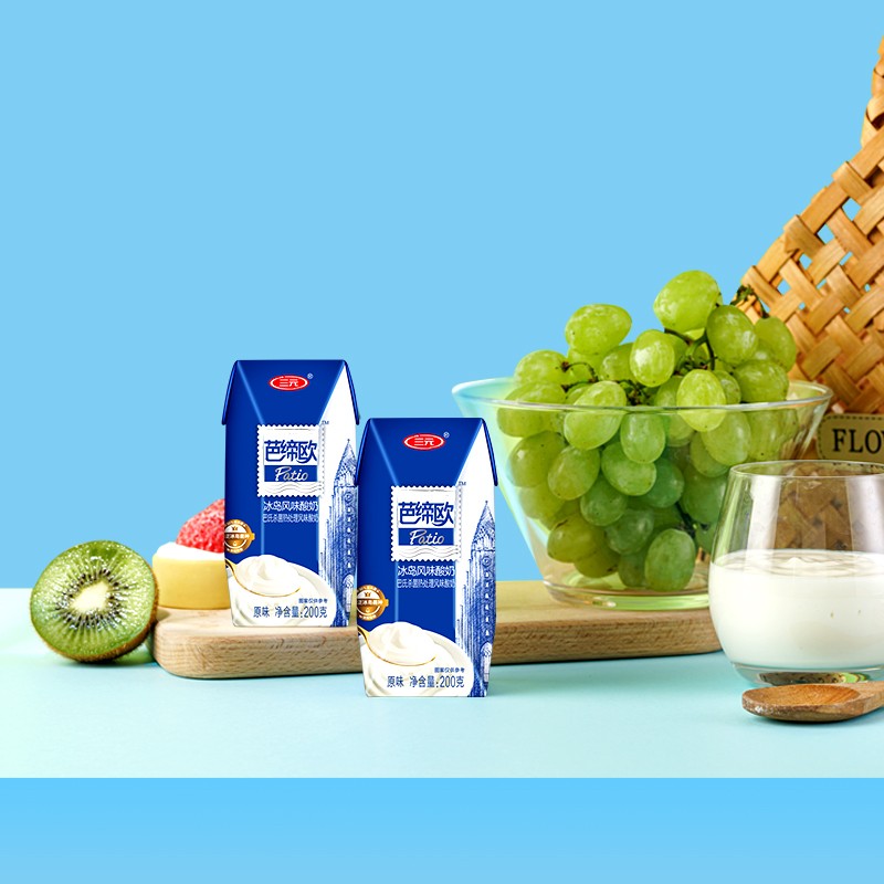 三元芭缔欧冰岛风味常温酸奶整箱200g*24盒 零食下午茶 整箱送礼