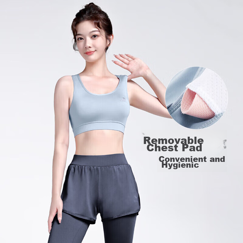 CAMEL Yoga Outfit for Women, Morning Run Outdoor Sportswear, Slim-Fit Breathable Fitness Wear, Five-Piece Set YK22255493B