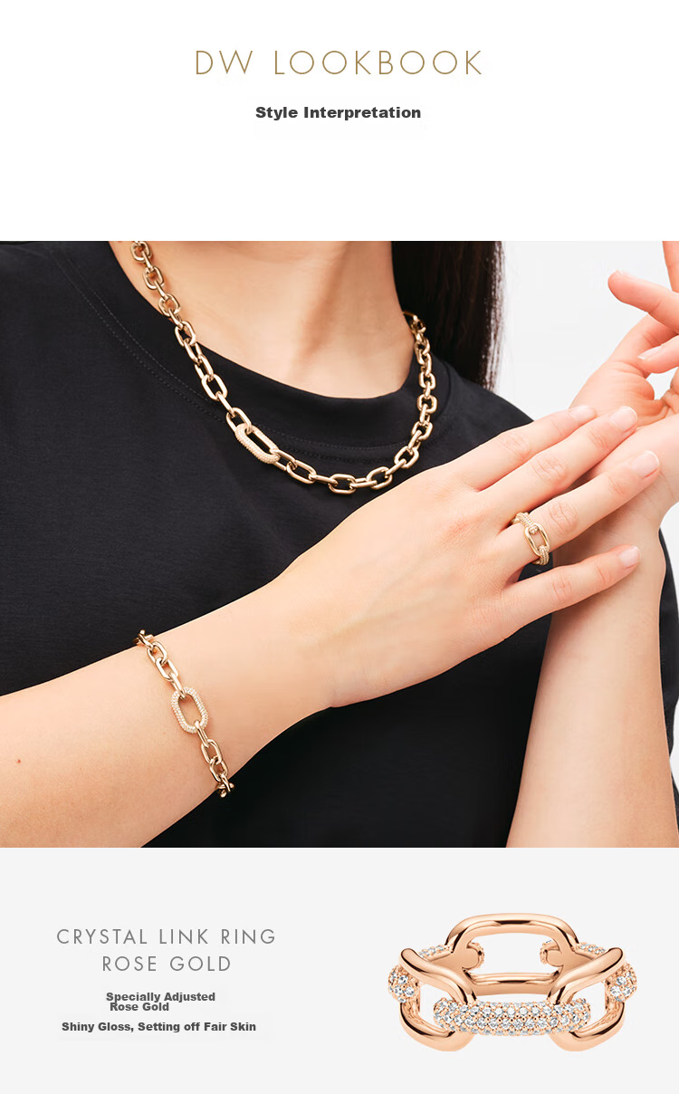 DanielWellington DW Ring for Women, Starry Silver Couple Rings Size 52, Birthday Gift for Women DW615 7