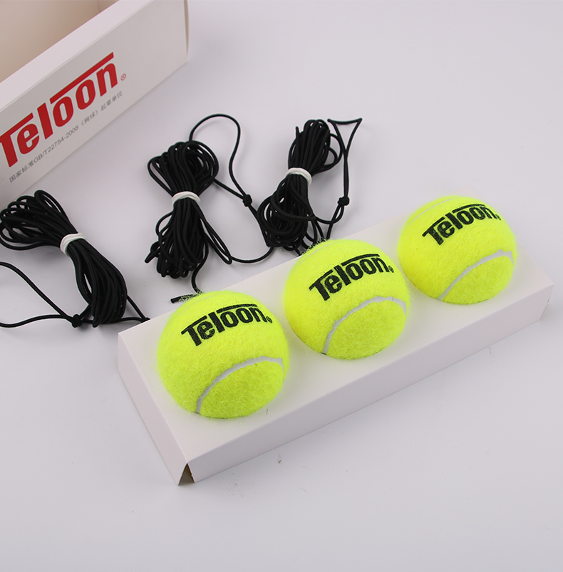 Teloon Tennis Ball Machine with String, Single Player Training Rebound Trainer T818C-3 Three-Ball Set 3
