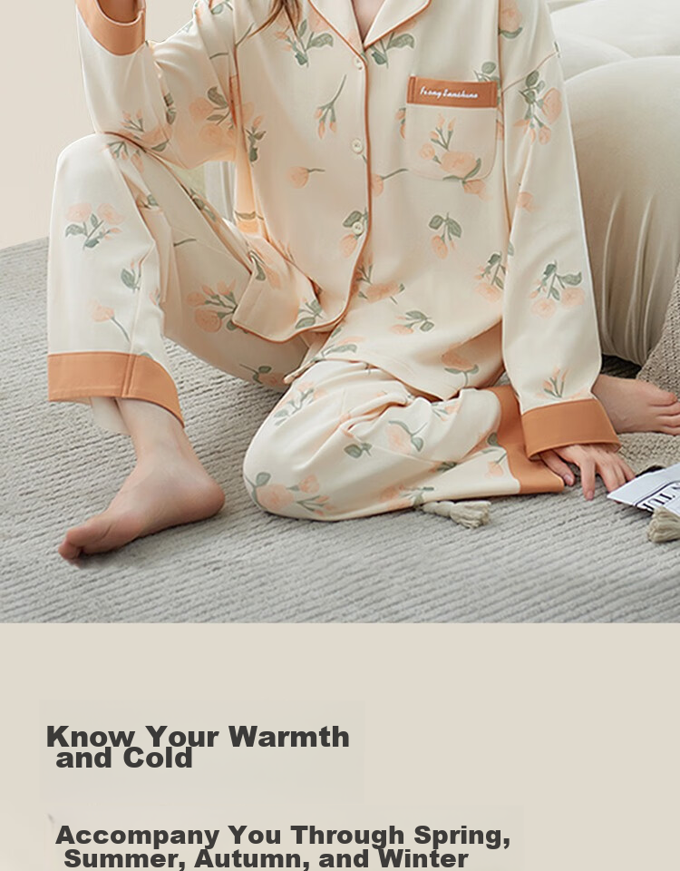 JOYNCLEON Maternity Pajamas, Soft And Breathable for Spring And Summer, Nursing Wear for Pregnant Women, Postpartum Loungewear, XL Jyz62756 2