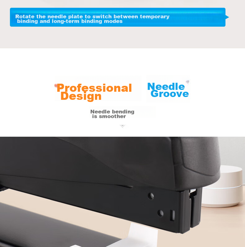KW-Trio Heavy-Duty A3 Stapler, Office Stapling Machine, Saddle Stapler for Thick Documents, 50 Pages Capacity 12