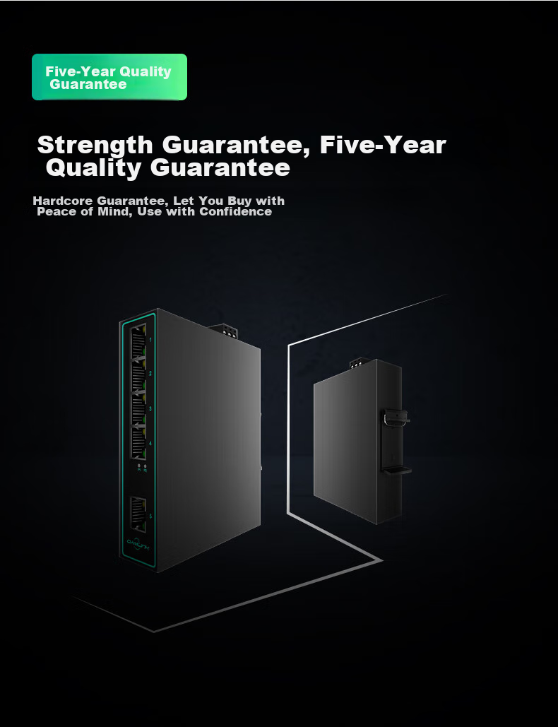 OAMLink Industrial Switch with 5 Ports, 100Mbps Economy Version, Surveillance Network Splitter OAM-6000 (M) 11