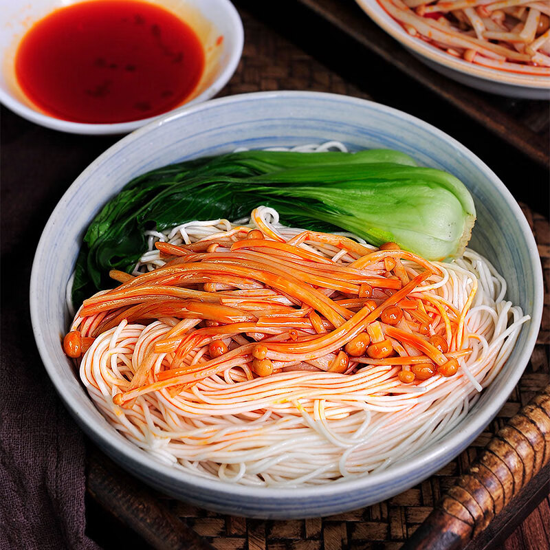 金大州 香辣红油金针菇 35g*20 休闲办公室零食素食小吃下饭菜