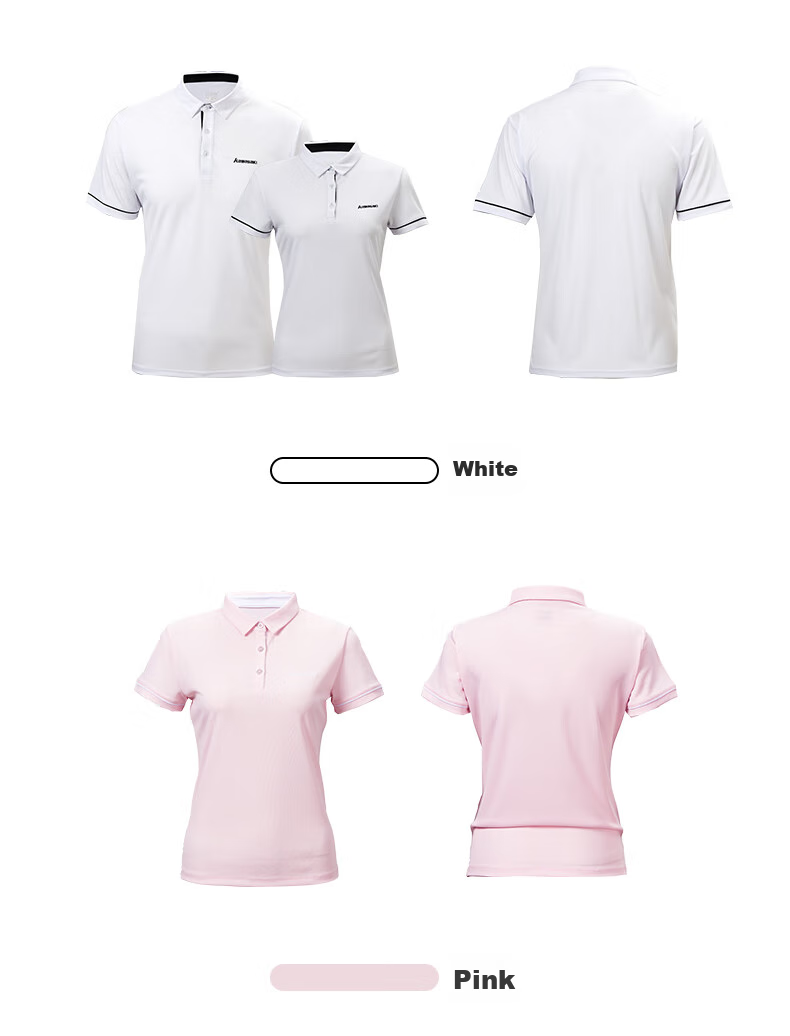 KAWASAKI Badminton Shirt for Women, Professional Sports Short-Sleeve Collared Quick-Dry T-Shirt V2920, Ice Blue, M 15