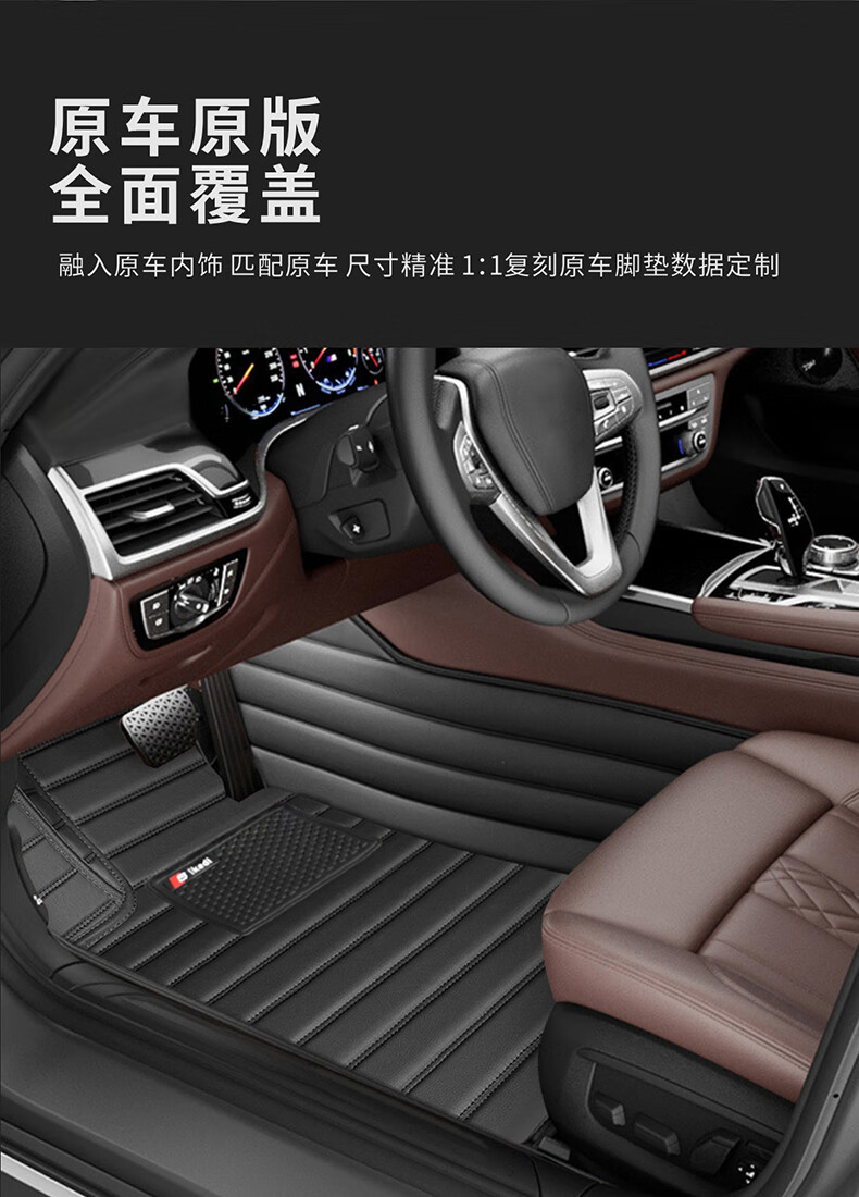 SIKEDI Car Floor Mats for Nissan Qijun 2014-2025 Models, Fully Enclosed, Eco-Friendly, Wear-Resistant And Waterproof 4