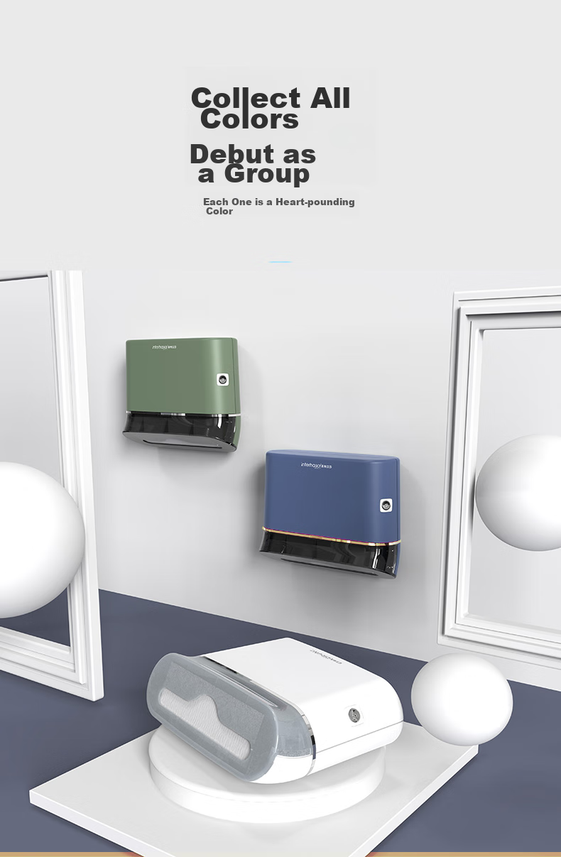 Interhasa! Wall-Mounted Toilet Paper Holder, Bathroom Tissue Dispenser, No Drilling Required E6002 12