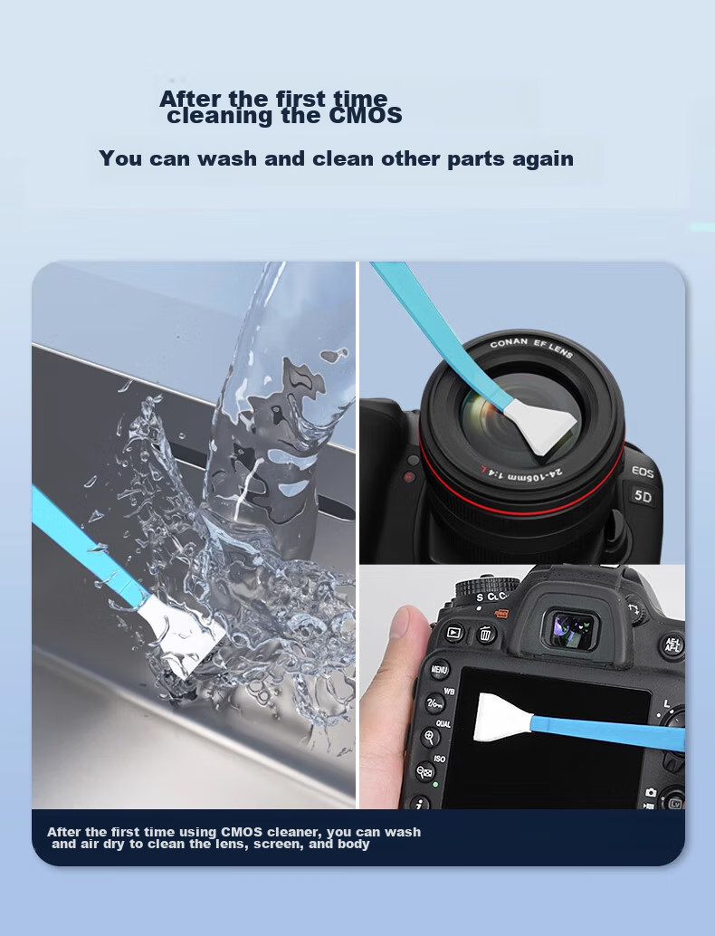 Shilifan CMOS Cleaning Swabs Camera Cleaning Kit Sensor Cleaning Swabs Lens Cleaning Full-Frame Sensor Cleaning Swabs DSLR CMOS Dry/wet Combination Cleaning Swabs, 12-Pack 3