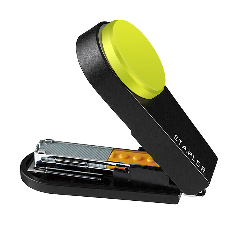 MAX Meikesi HD-10XS Compact Portable Stapler, Student Office Lightweight Portable Handheld Binding with Staple Remover, Compatible with #10 Staples, Gree
