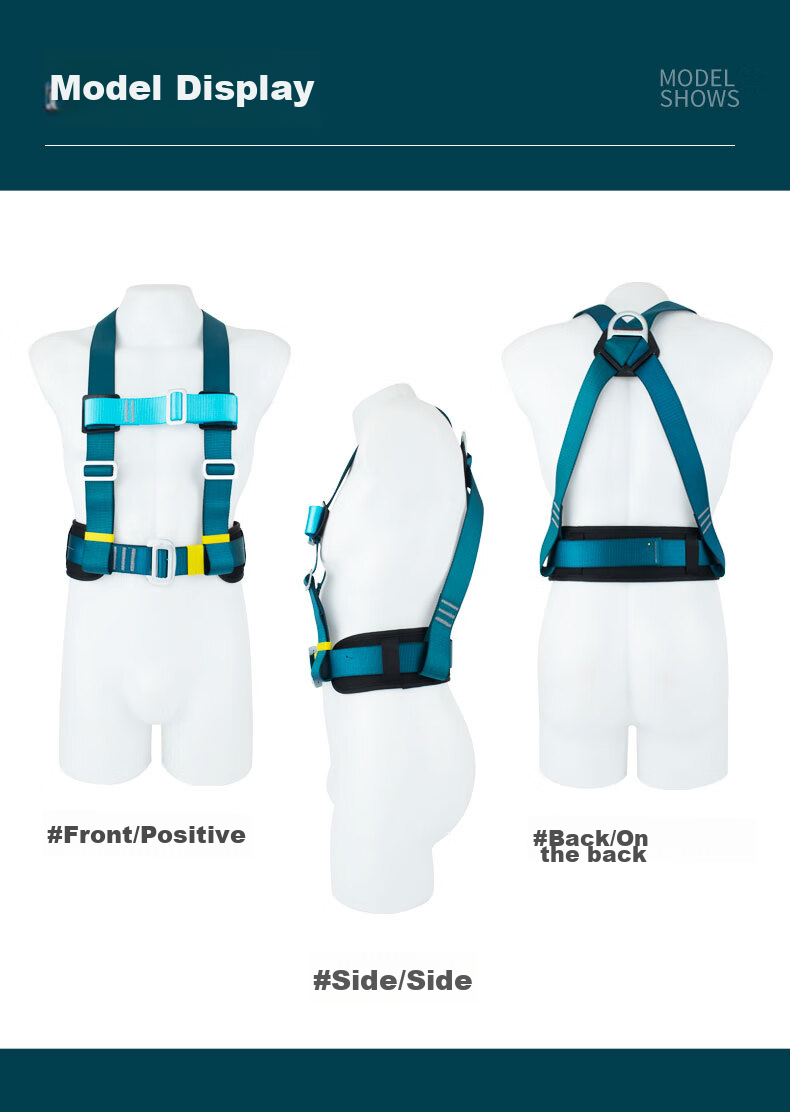 Shandouao SHANDUAO Half-Body Three-Point Safety Harness, High-Altitude New National Standard AD9031, Single Large Hook, 1.8 Meters 6