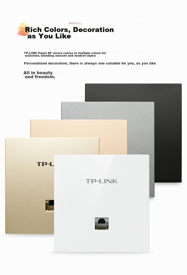 TP-LINK [Slim Design] AX3000 Dual-Band Gigabit Panel AP Whole-House WiFi 6 Wireless Mesh Networking, PoE Power Supply, AC Management TL-XAP3002GI PoE Milan Gold 13