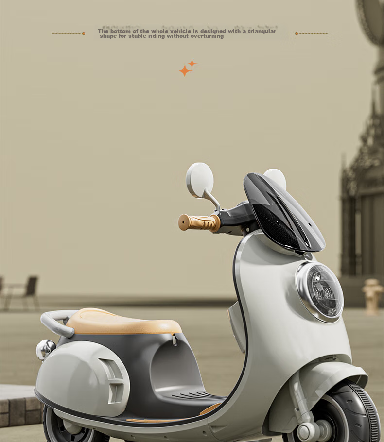 ANGI BABY Children's Electric Motorcycle for Ages 1-3 Rideable Adult Electric Tricycle Toy Gift for Boys And Girls 8