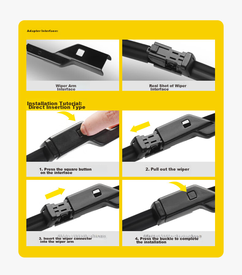 MAGNETI MARELLI Car Windshield Wipers, Quiet And Durable Natural Rubber, Compatible with Xiaopeng G32019-2023 Model, 1 Pair 5