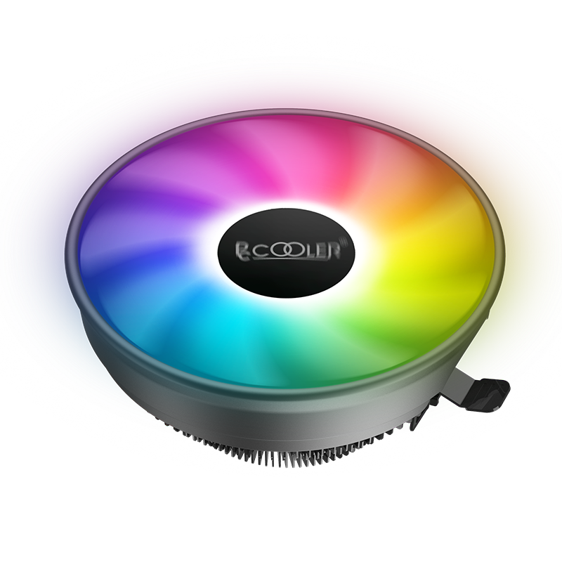 PCCOOLER Big White Shark PRO CPU Cooler (Multi-Platform, SRGB Colorful Lighting Effects, Bottom Pressure Type, ITX Cooler with Thermal Paste Included)